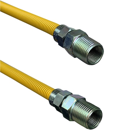 Jones Stephens 3/8in OD 1/4in ID X 48in Long, 1/2in Male Pipe Thread X 1/2in Male Pipe Thread G70135